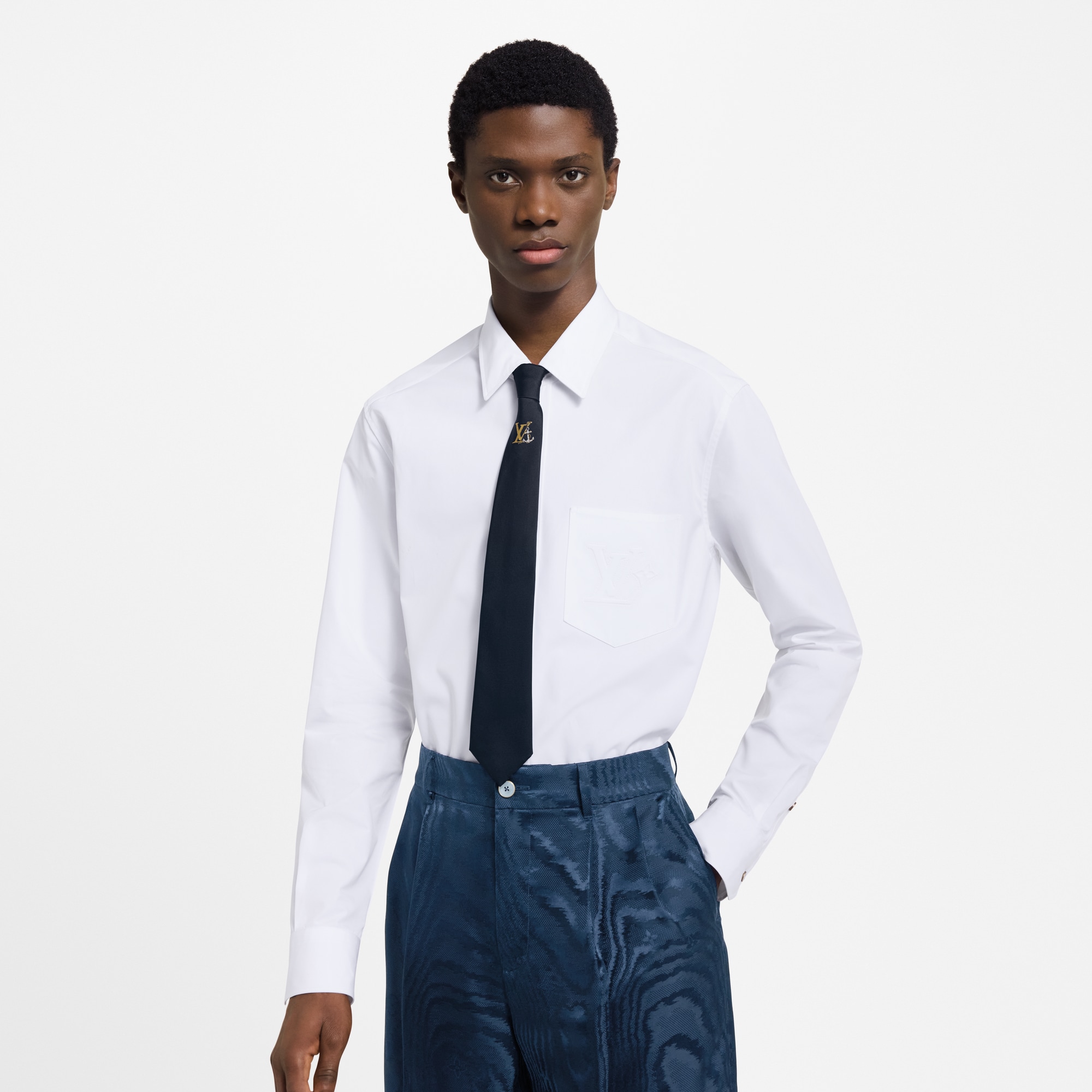 Corbata LV Anchor S00 Hombre Accesorios Corbatas y pañuelos | LOUIS VUITTON (Zoom de producto)