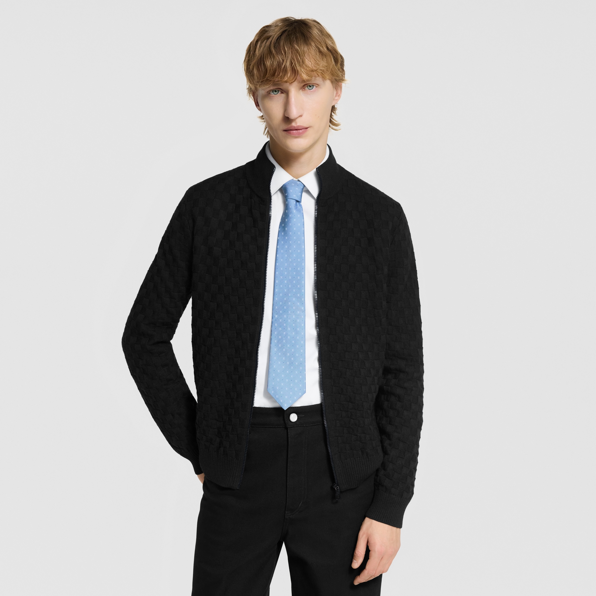 Corbata LV Blason Dots S00 Hombre Accesorios Corbatas y pañuelos | LOUIS VUITTON (Zoom de producto)