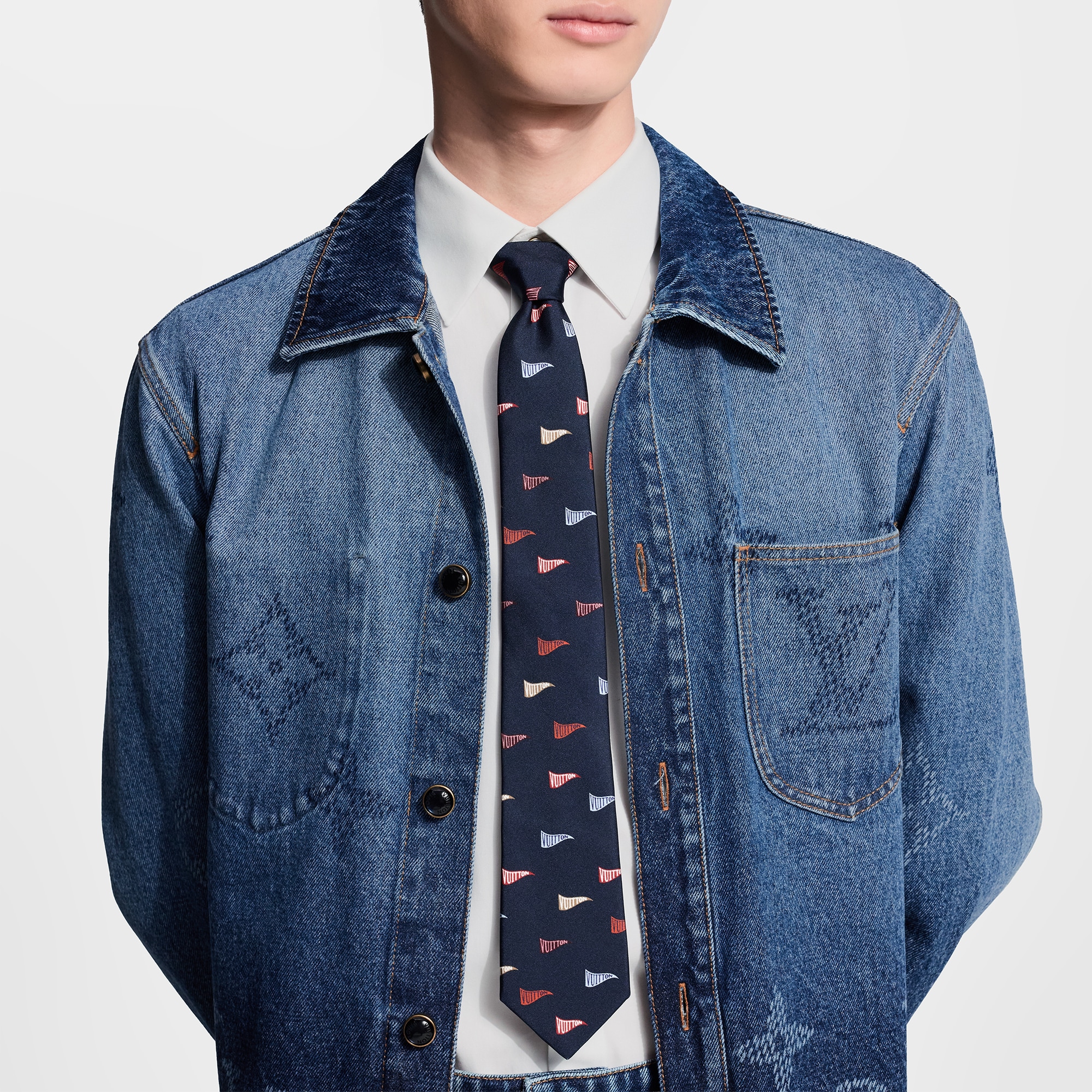 Corbata LV Club Flags S00 - Accesorios | LOUIS VUITTON