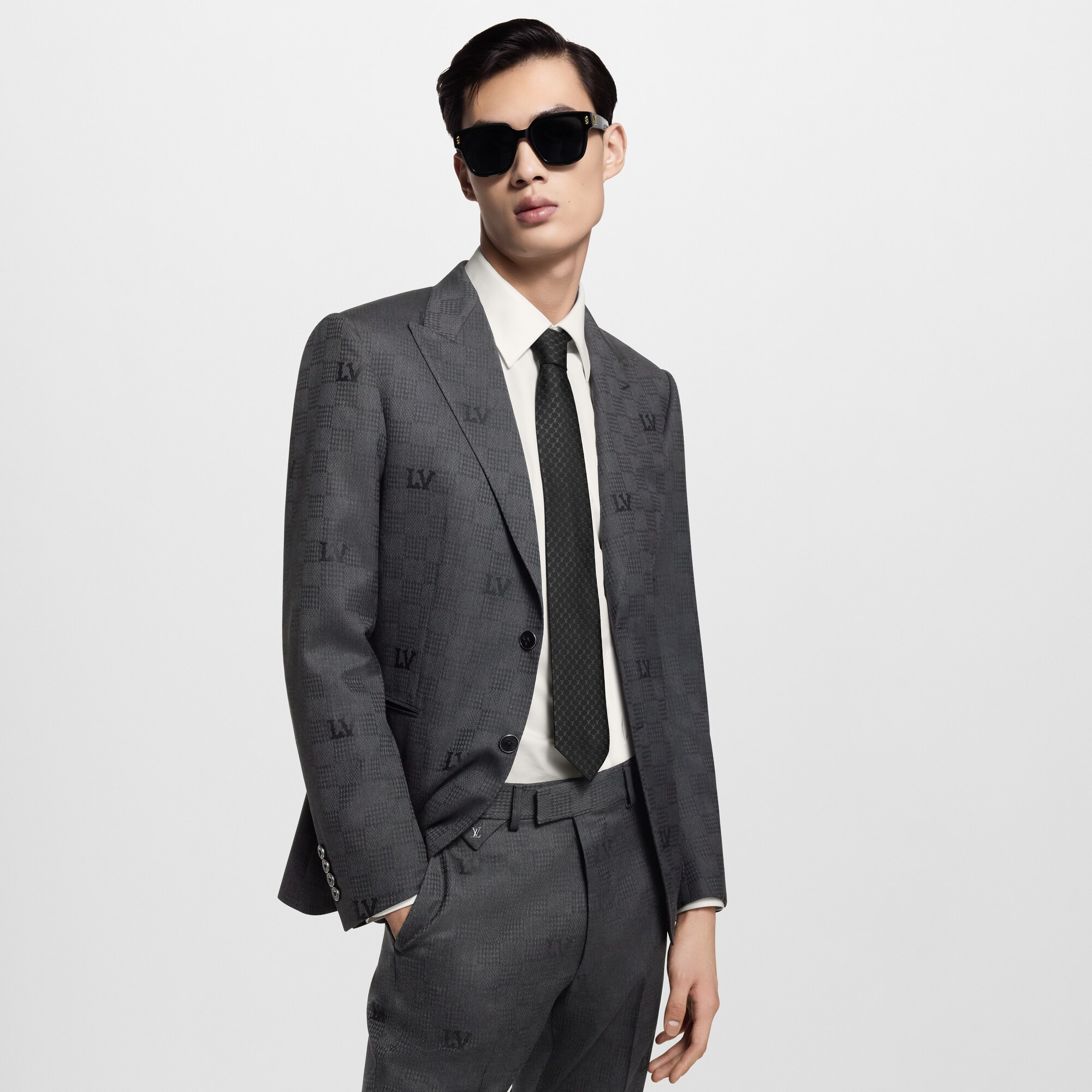 Corbata LV Fishnet S00 Hombre Accesorios Corbatas y pañuelos | LOUIS VUITTON (Zoom de producto)