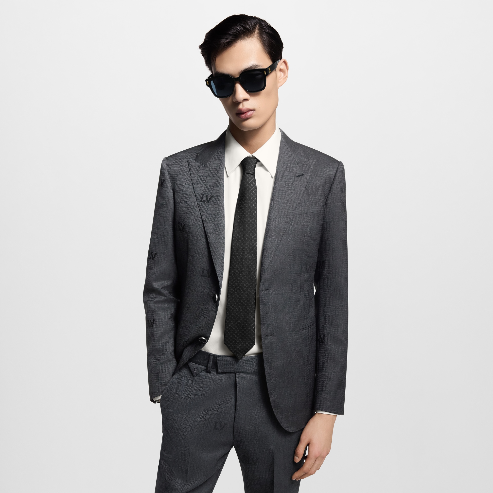 Corbata LV Fishnet S00 Hombre Accesorios Corbatas y pañuelos | LOUIS VUITTON (Zoom de producto)