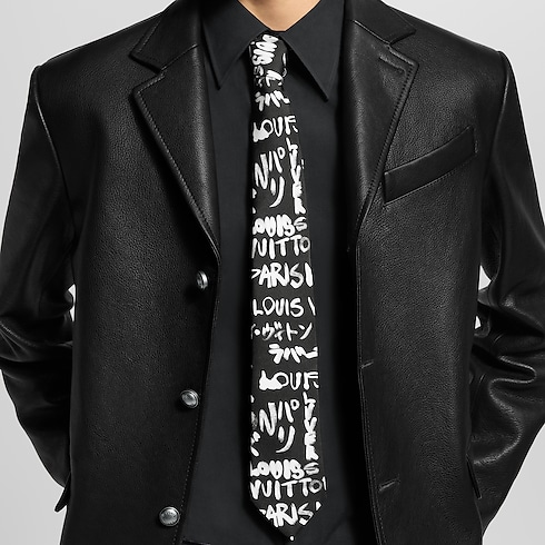 Corbata LV Scribble S00 Hombre Accesorios Corbatas y pañuelos | LOUIS VUITTON (Zoom de producto)