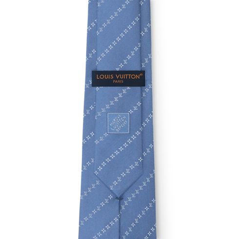 Corbata Micro Flower de raya diplomática S00 Hombre Accesorios Corbatas | LOUIS VUITTON (Zoom de producto)