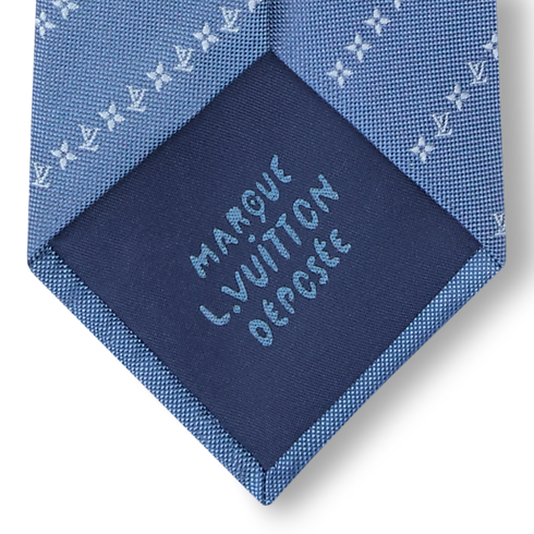 Corbata Micro Flower de raya diplomática S00 Hombre Accesorios Corbatas | LOUIS VUITTON (Zoom de producto)