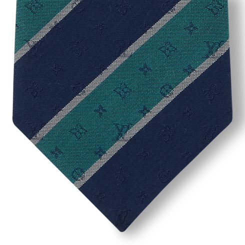 Corbata Monogram Club vista detallada