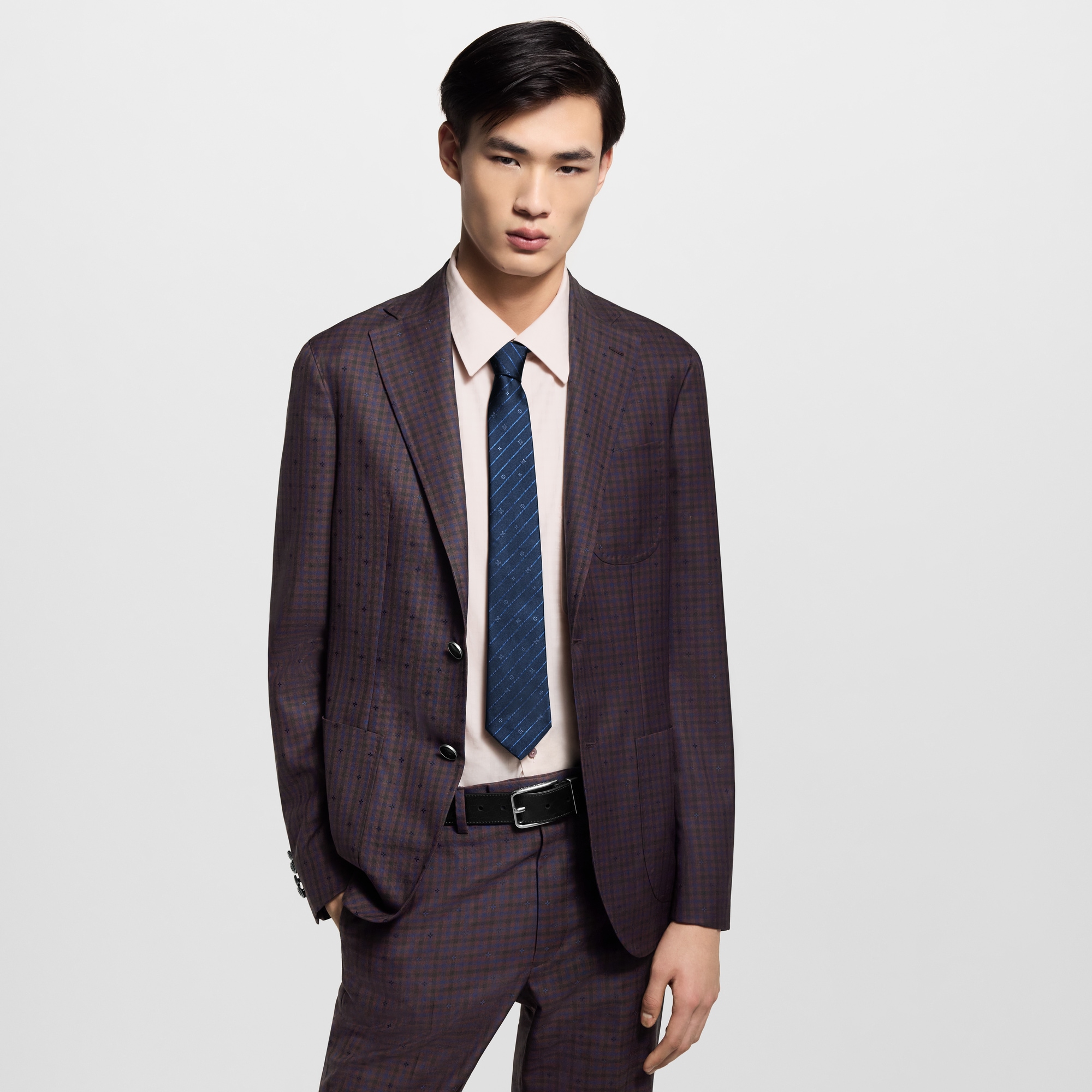 Corbata Monogram Pinstripes S00 Hombre Accesorios Corbatas y pañuelos | LOUIS VUITTON (Zoom de producto)