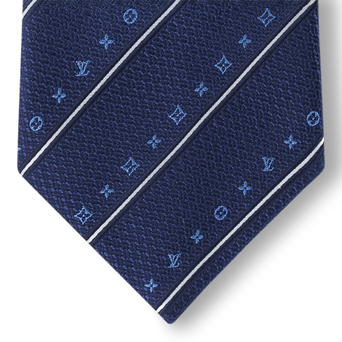Corbata Monogram Stripes S00 Hombre Accesorios Corbatas y pañuelos | LOUIS VUITTON (Zoom de producto)