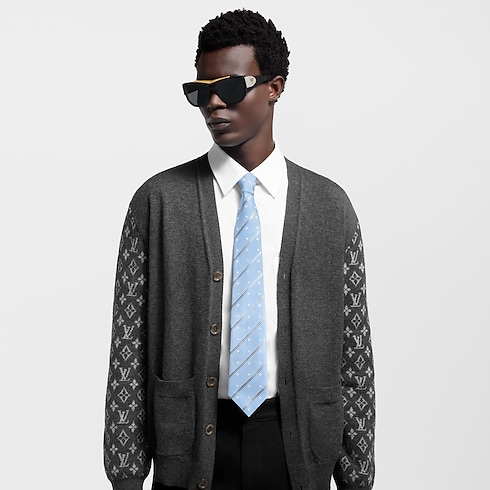 Corbata Monogram Stripes S00 Hombre Accesorios Corbatas y pañuelos | LOUIS VUITTON (Zoom de producto)