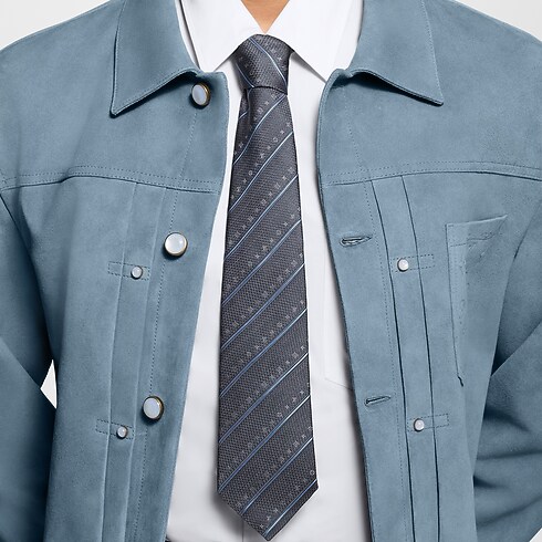 Corbata Monogram Stripes S00 Hombre Accesorios Corbatas y pañuelos | LOUIS VUITTON (Zoom de producto)