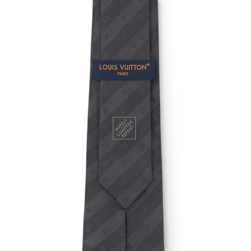 Corbata Monogram Stripy S00 Hombre Accesorios Corbatas y pañuelos | LOUIS VUITTON (Zoom de producto)