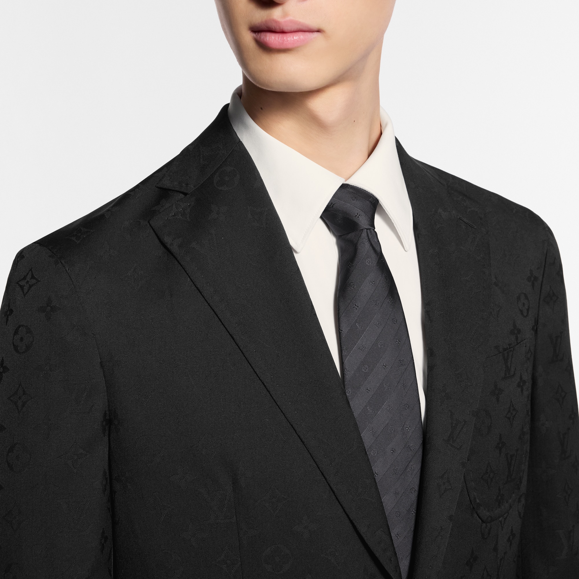 Corbata Monogram Stripy S00 Hombre Accesorios Corbatas y pañuelos | LOUIS VUITTON (Zoom de producto)