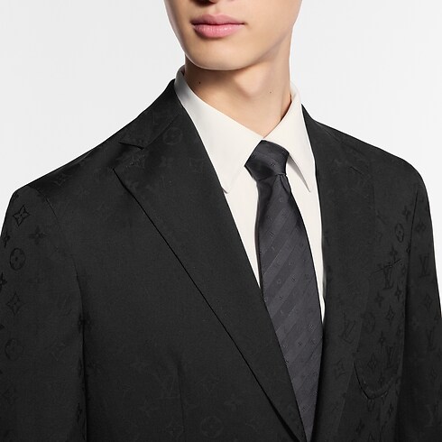 Corbata Monogram Stripy S00 Hombre Accesorios Corbatas y pañuelos | LOUIS VUITTON (Zoom de producto)