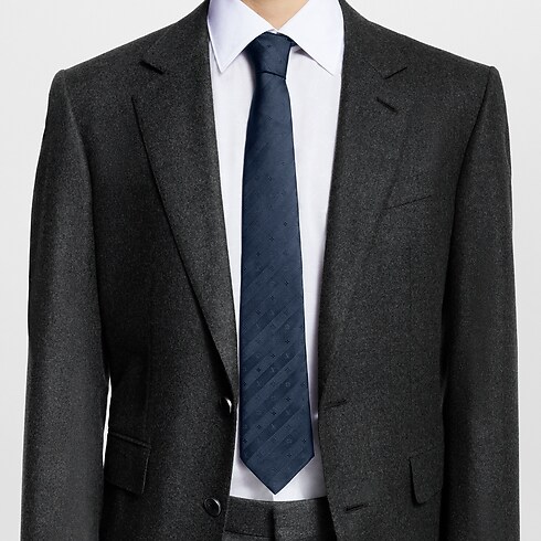 Corbata Monogram Stripy S00 Hombre Accesorios Corbatas y pañuelos | LOUIS VUITTON (Zoom de producto)