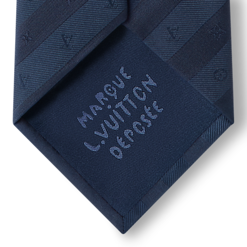 Corbata Monogram Stripy S00 Hombre Accesorios Corbatas y pañuelos | LOUIS VUITTON (Zoom de producto)