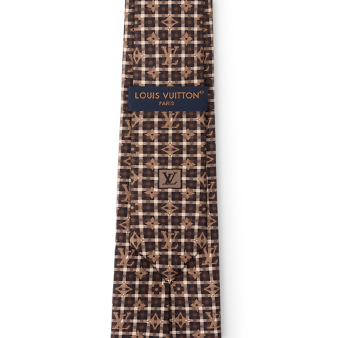 Corbata Monogram Windowpane S00 Hombre Accesorios Todos los accesorios | LOUIS VUITTON (Zoom de producto)