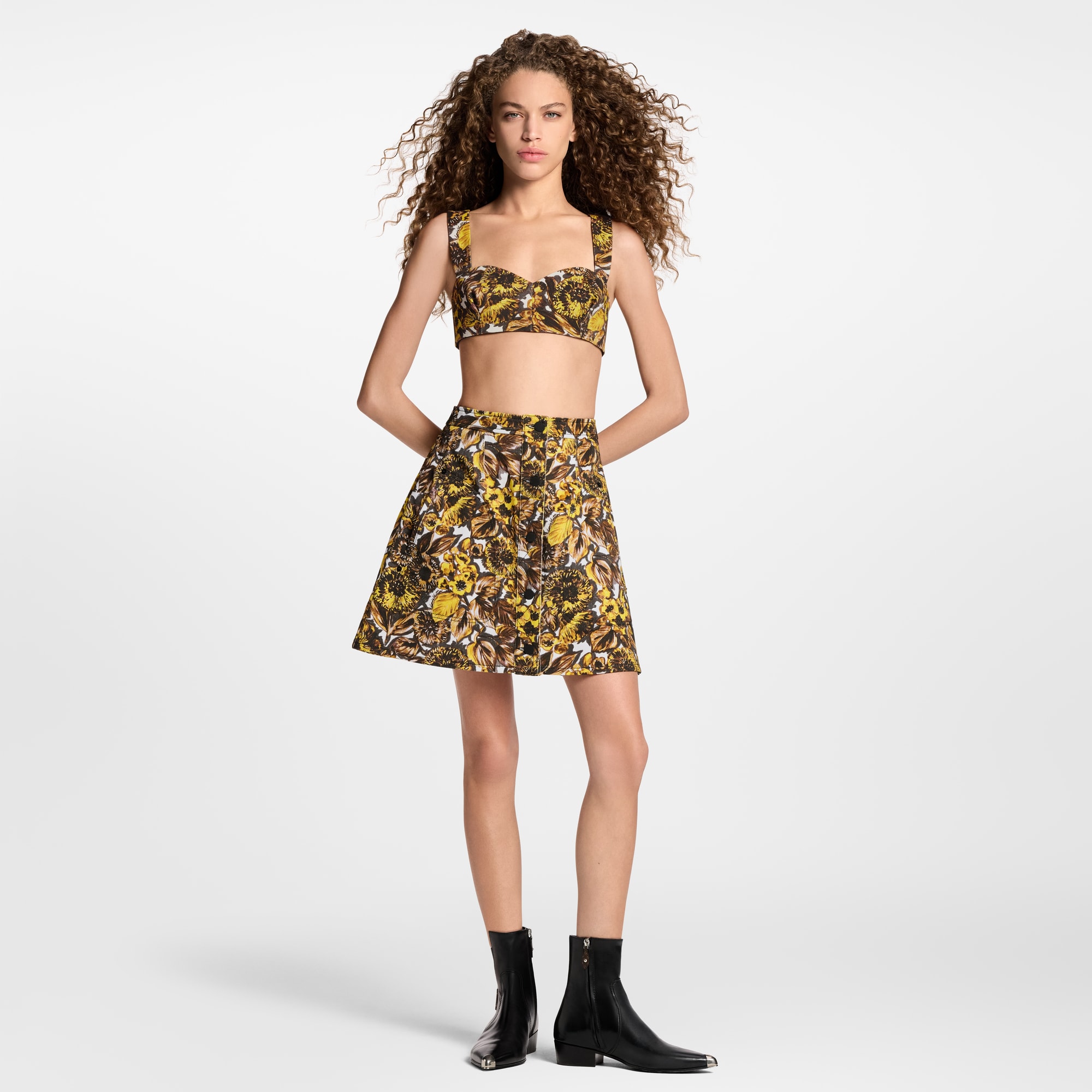 Corpiño con estampado floral  Mujer Prêt-à-Porter Tops | LOUIS VUITTON (Zoom de producto)