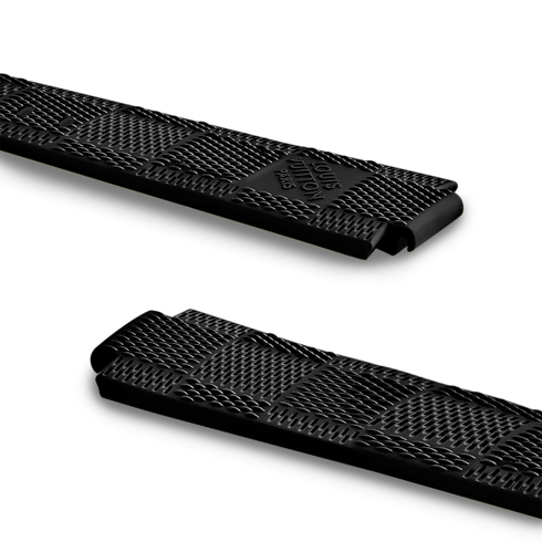 Correa de goma Damier para reloj Tambour Les Extraordinaires Relojería Accesorios | LOUIS VUITTON (Zoom de producto)