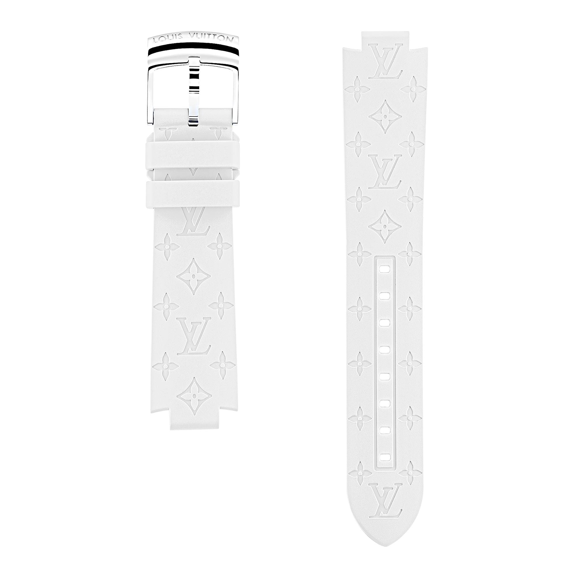 Correa de goma Monogram para reloj Tambour  Relojería Relojes conectados Correas y accesorios para relojes conectados | LOUIS VUITTON (Zoom de producto)