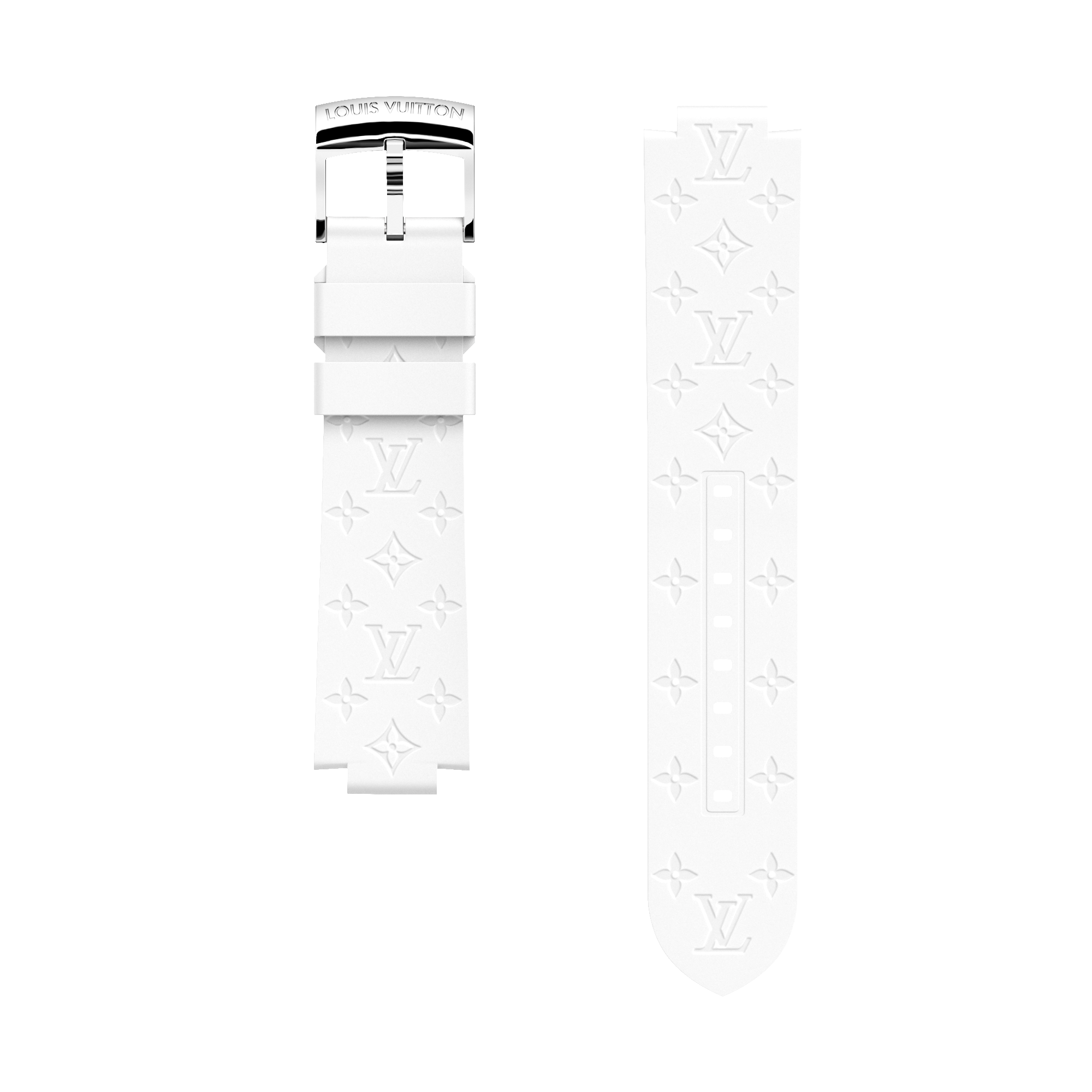 Correa de goma Monogram para reloj Tambour  Relojería Relojes conectados Correas y accesorios para relojes conectados | LOUIS VUITTON (Zoom de producto)