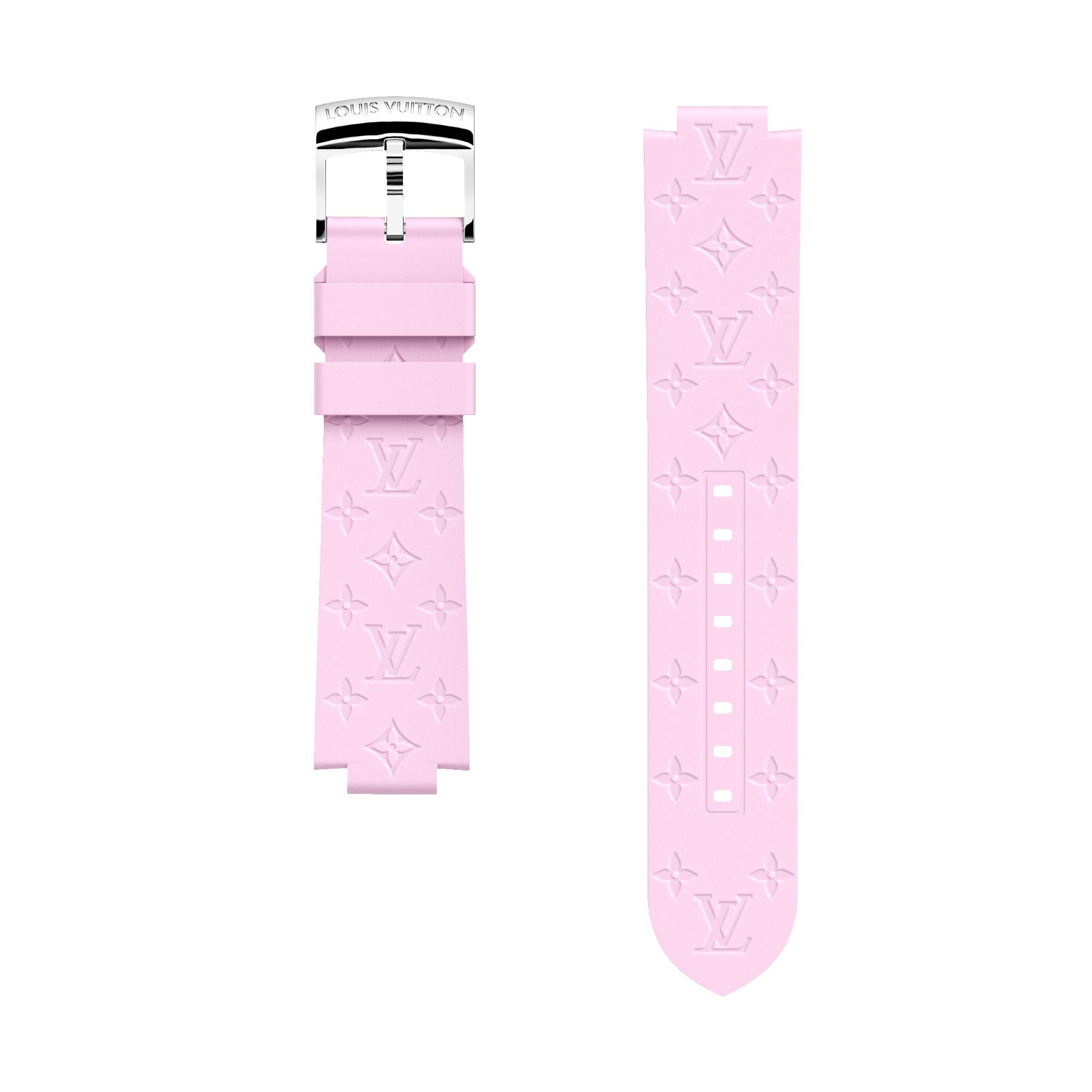 Correa de goma Monogram para reloj Tambour  Relojería Relojes conectados Correas y accesorios para relojes conectados | LOUIS VUITTON (Zoom de producto)