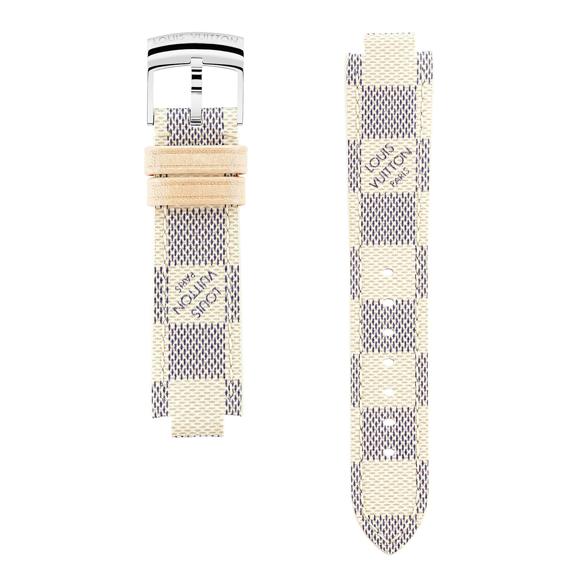 Correa de lona Damier Azur para reloj Tambour  Mujer Joyería My LV Tambour | LOUIS VUITTON (Zoom de producto)