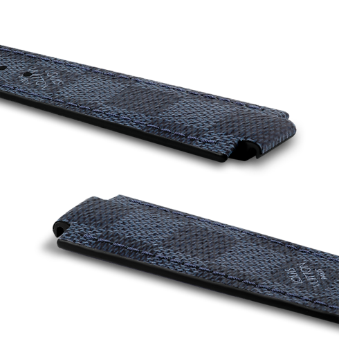 Correa de lona Damier Cobalt para reloj Tambour Relojería Colecciones de Relojes Correas de reloj | LOUIS VUITTON (Zoom de producto)