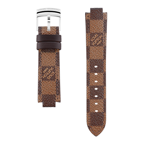 Correa de lona Damier Ebène para reloj Tambour Mujer Joyería My LV Tambour | LOUIS VUITTON (Zoom de producto)