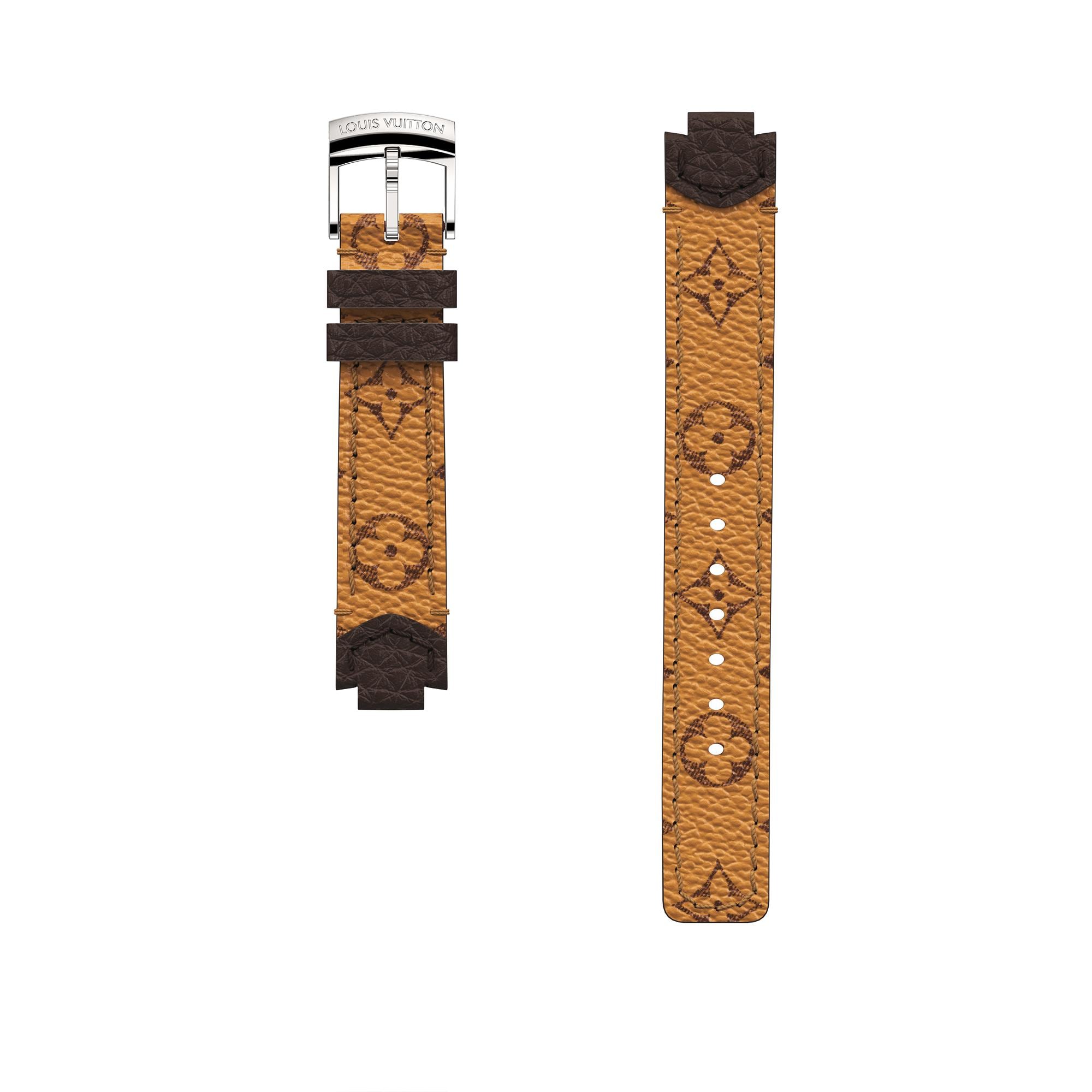 Correa de lona Monogram para reloj Tambour  Relojería Colecciones de Relojes Correas de reloj | LOUIS VUITTON (Zoom de producto)