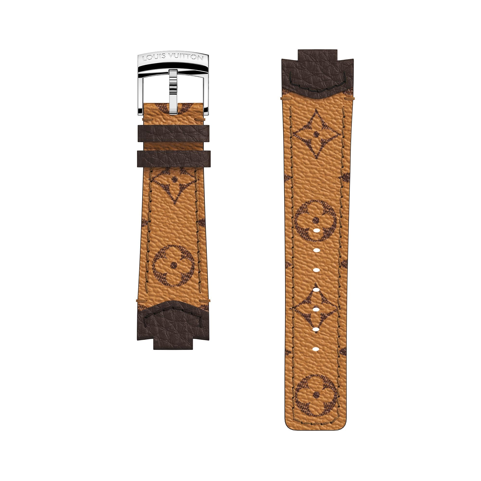 Correa de lona Monogram para reloj Tambour  Relojería Colecciones de Relojes Correas de reloj | LOUIS VUITTON (Zoom de producto)