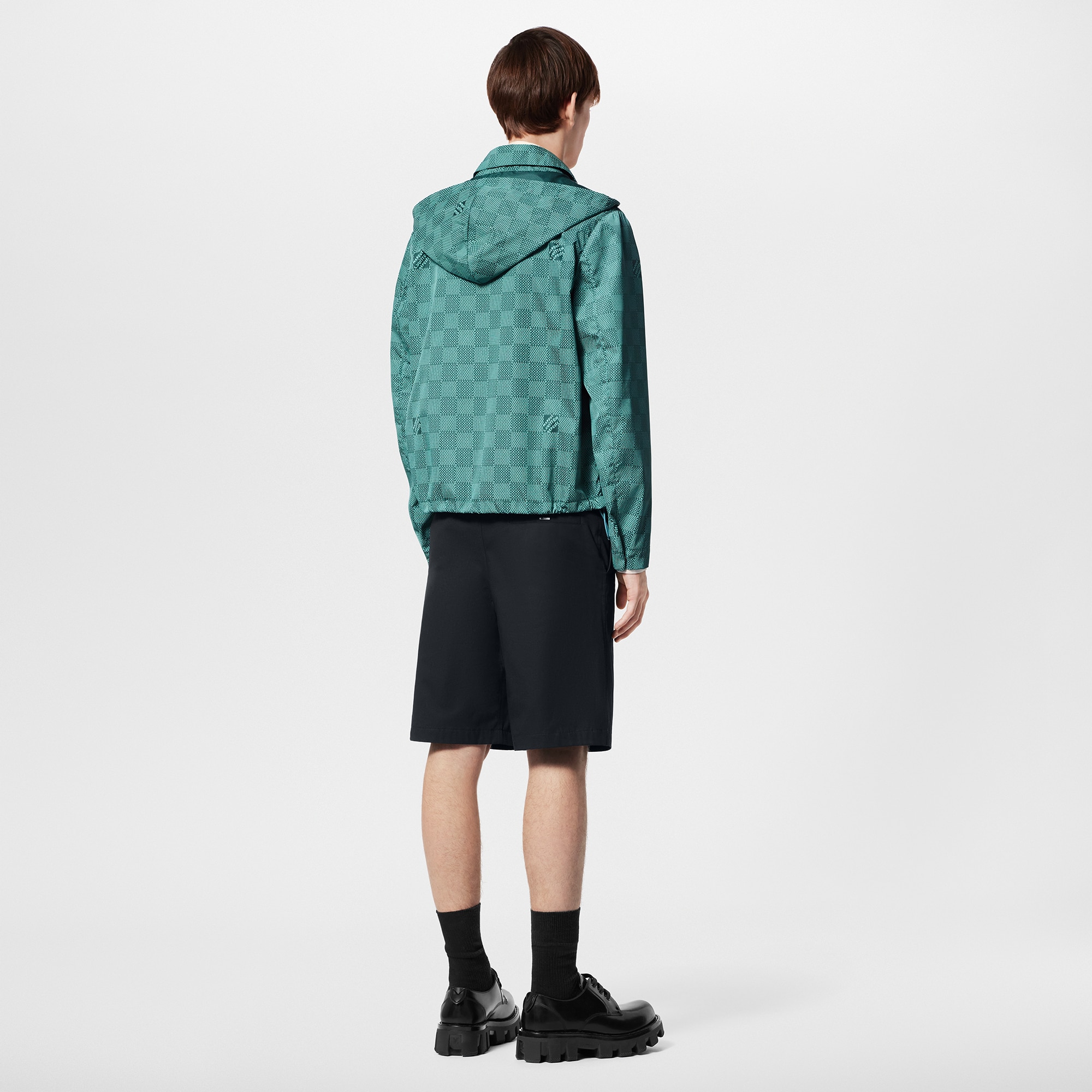 Cortavientos de nailon estampado con capucha  Hombre Prêt-à-Porter Cazadoras y abrigos | LOUIS VUITTON (Zoom de producto)