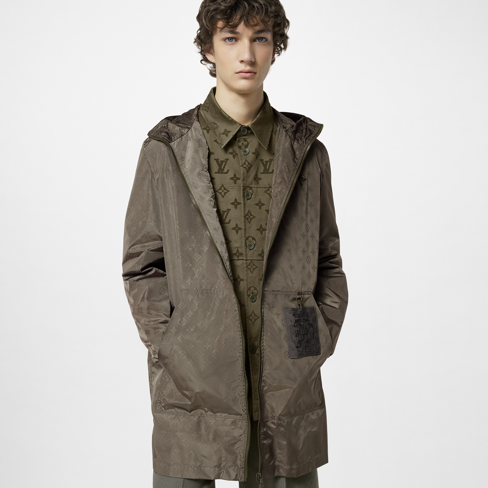 Cortavientos midi Monogram de nailon  Hombre Prêt-à-Porter Cazadoras y abrigos | LOUIS VUITTON (Zoom de producto)