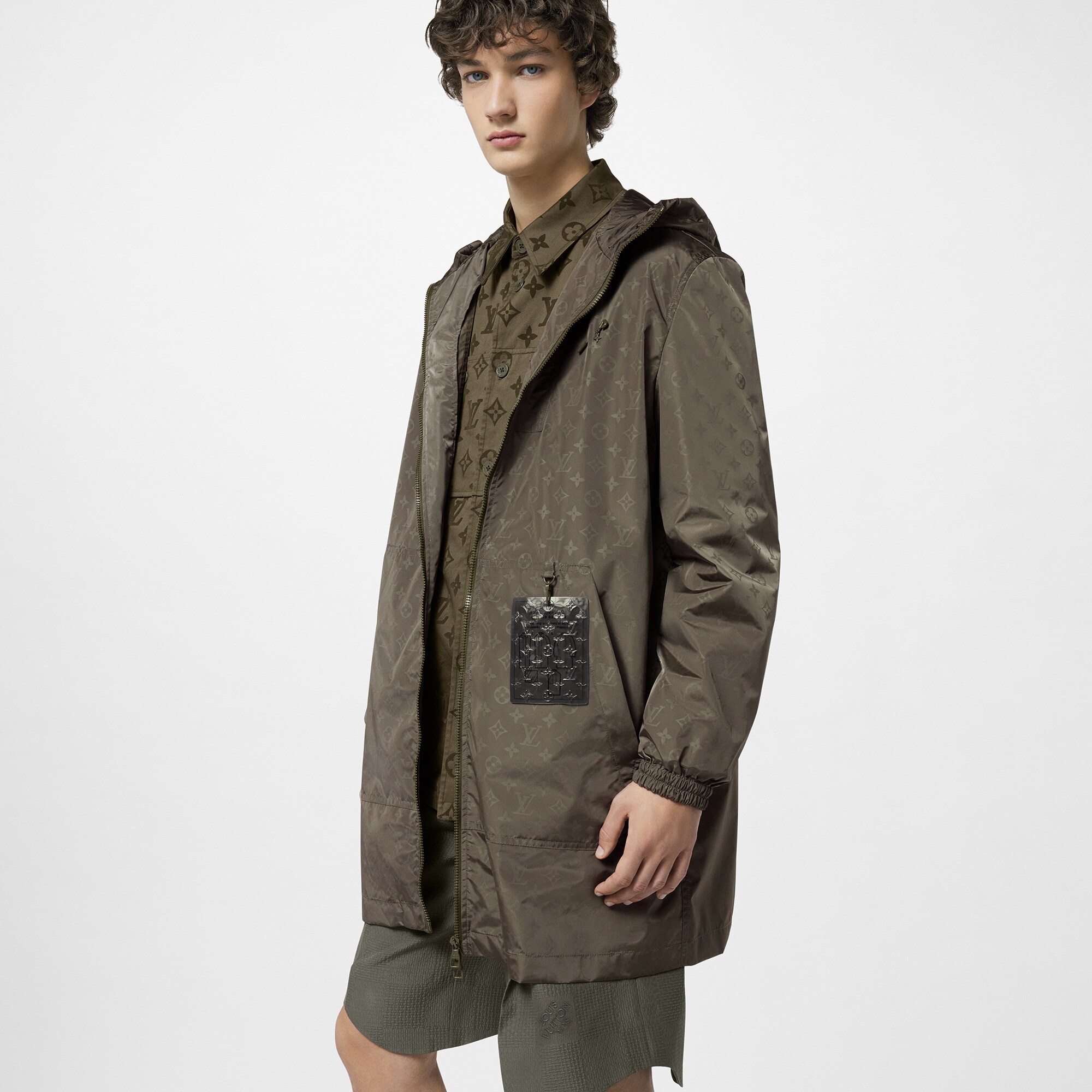 Cortavientos midi Monogram de nailon  Hombre Prêt-à-Porter Cazadoras y abrigos | LOUIS VUITTON (Zoom de producto)