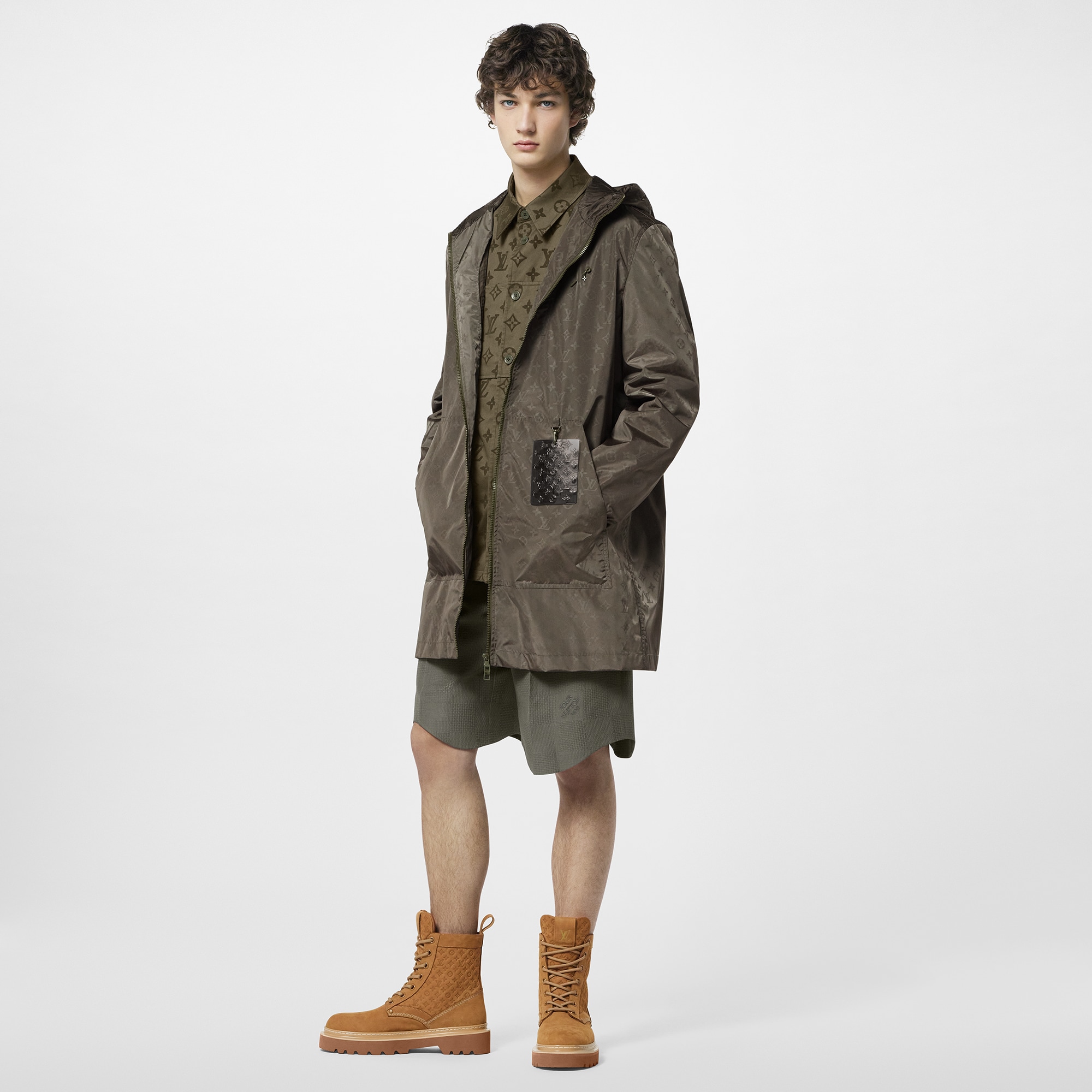 Cortavientos midi Monogram de nailon  Hombre Prêt-à-Porter Cazadoras y abrigos | LOUIS VUITTON (Zoom de producto)