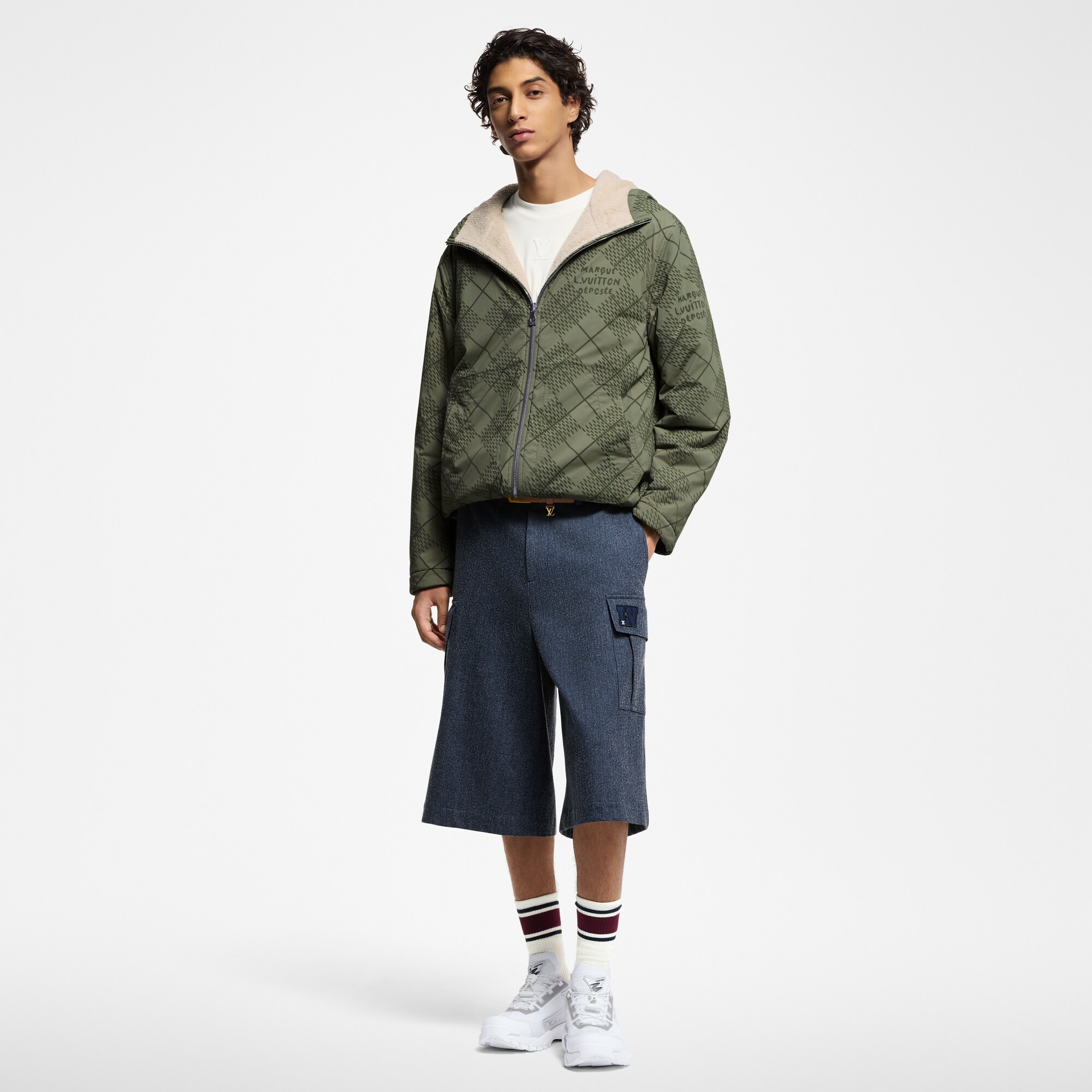 Cortavientos reversible de nailon y tejido de felpa  Hombre Prêt-à-Porter Cazadoras y abrigos | LOUIS VUITTON (Zoom de producto)