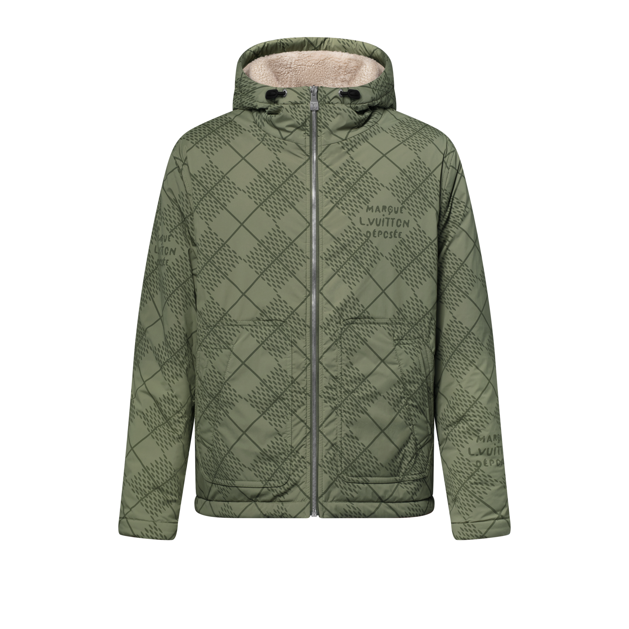 Cortavientos reversible de nailon y tejido de felpa  Hombre Prêt-à-Porter Cazadoras y abrigos | LOUIS VUITTON (Zoom de producto)