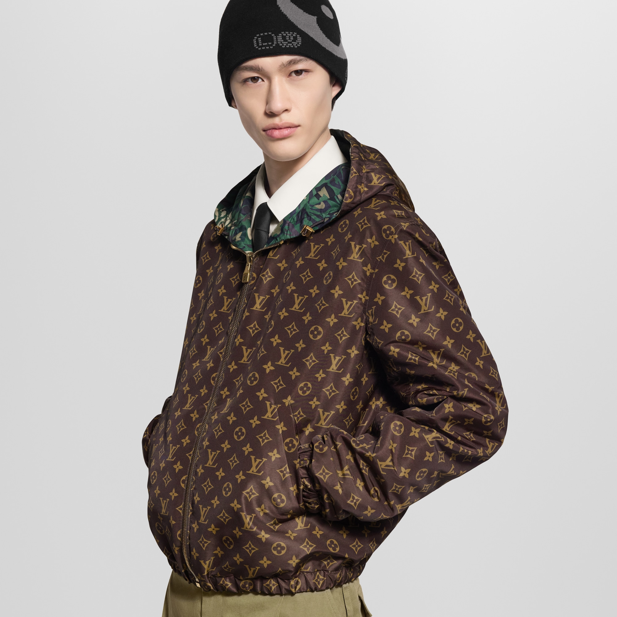 Cortavientos reversible Monogram  Hombre Prêt-à-Porter Cazadoras y abrigos | LOUIS VUITTON (Zoom de producto)