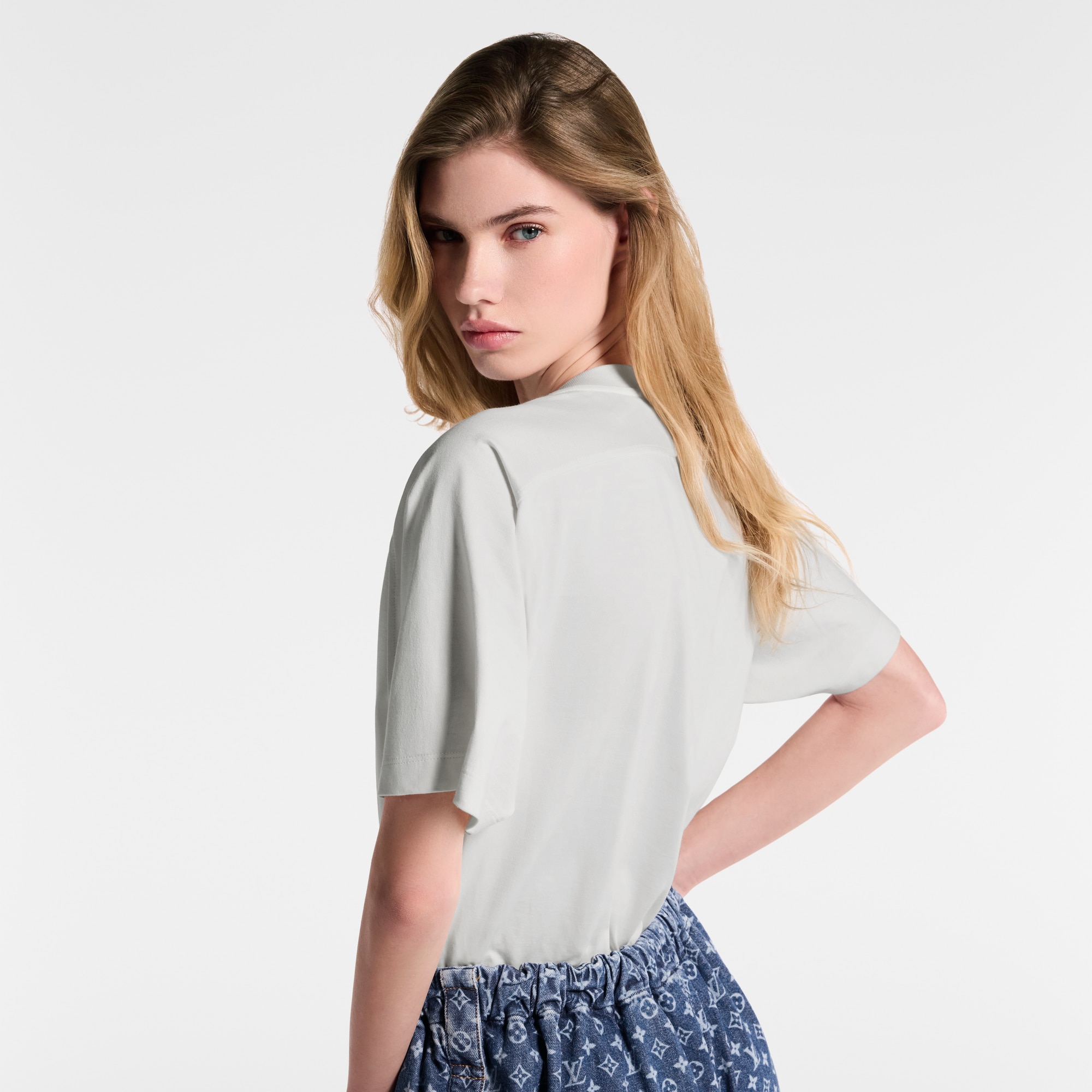 Crop top con bolsillo distintivo  Mujer Prêt-à-Porter Tops | LOUIS VUITTON (Zoom de producto)