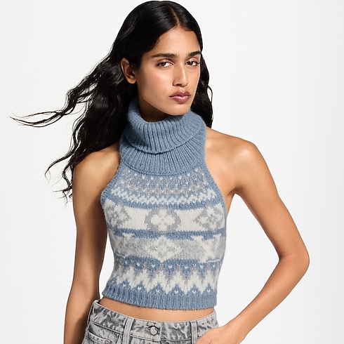 Crop top de punto Alpine Mujer Prêt-à-Porter Tops y camisas | LOUIS VUITTON (Zoom de producto)