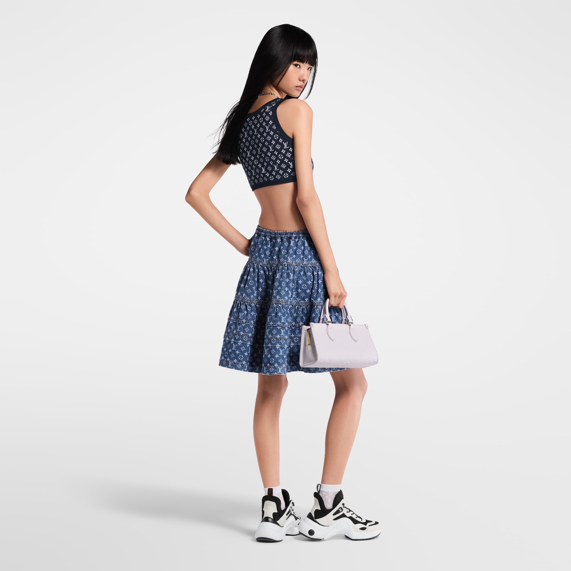 Crop top de punto Monogram  Mujer Prêt-à-Porter Tops | LOUIS VUITTON (Zoom de producto)
