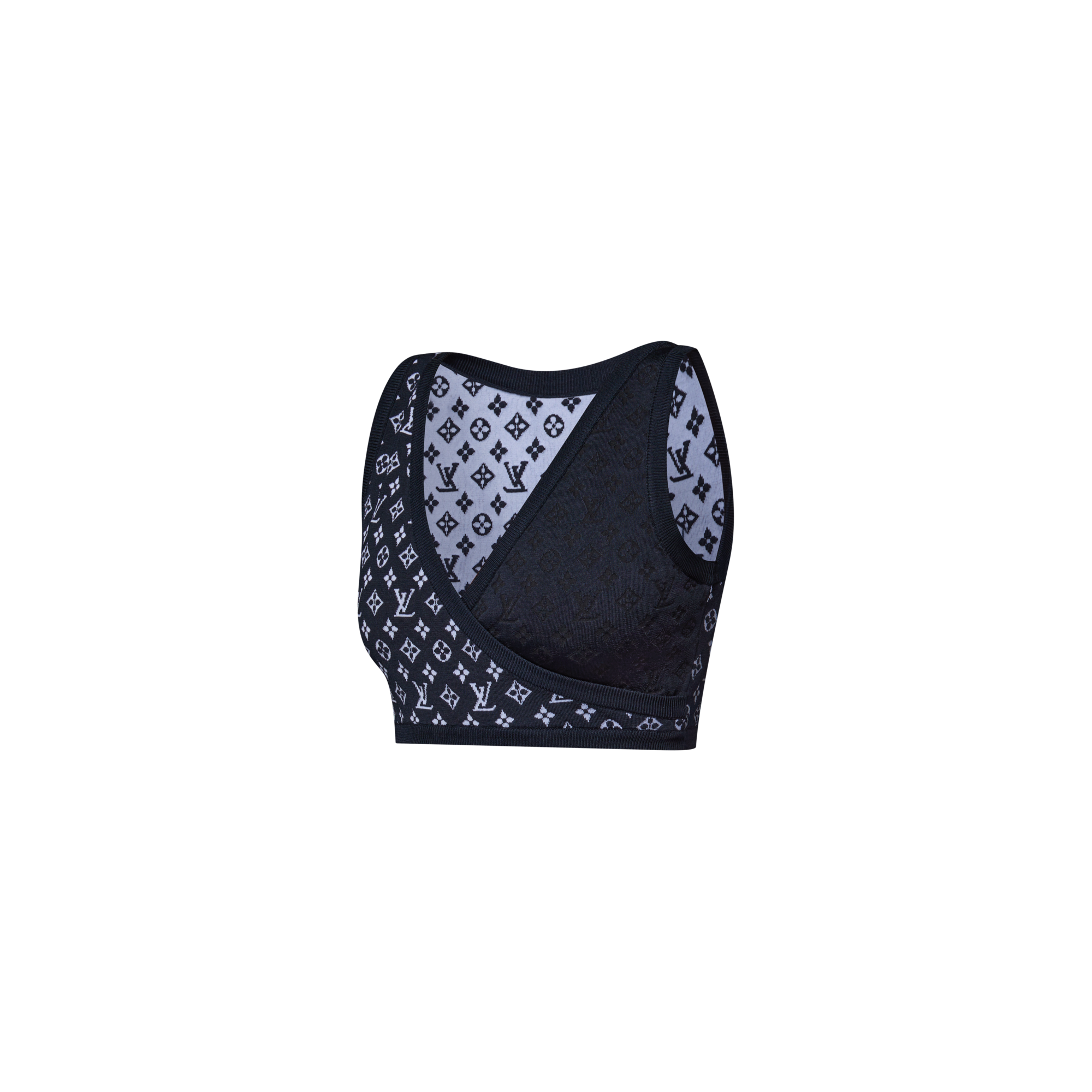 Crop top de punto Monogram  Mujer Prêt-à-Porter Tops | LOUIS VUITTON (Zoom de producto)