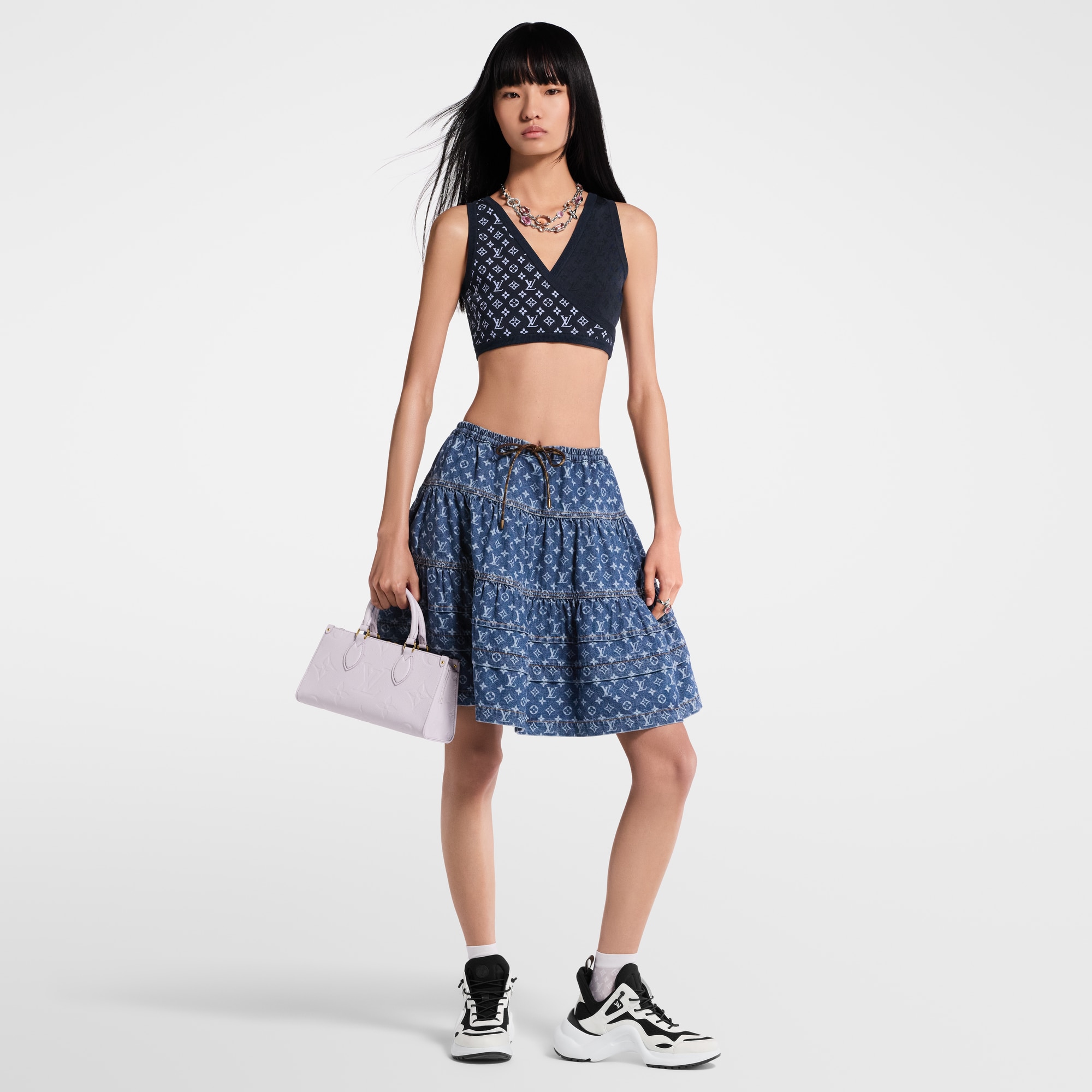 Crop top de punto Monogram  Mujer Prêt-à-Porter Tops | LOUIS VUITTON (Zoom de producto)