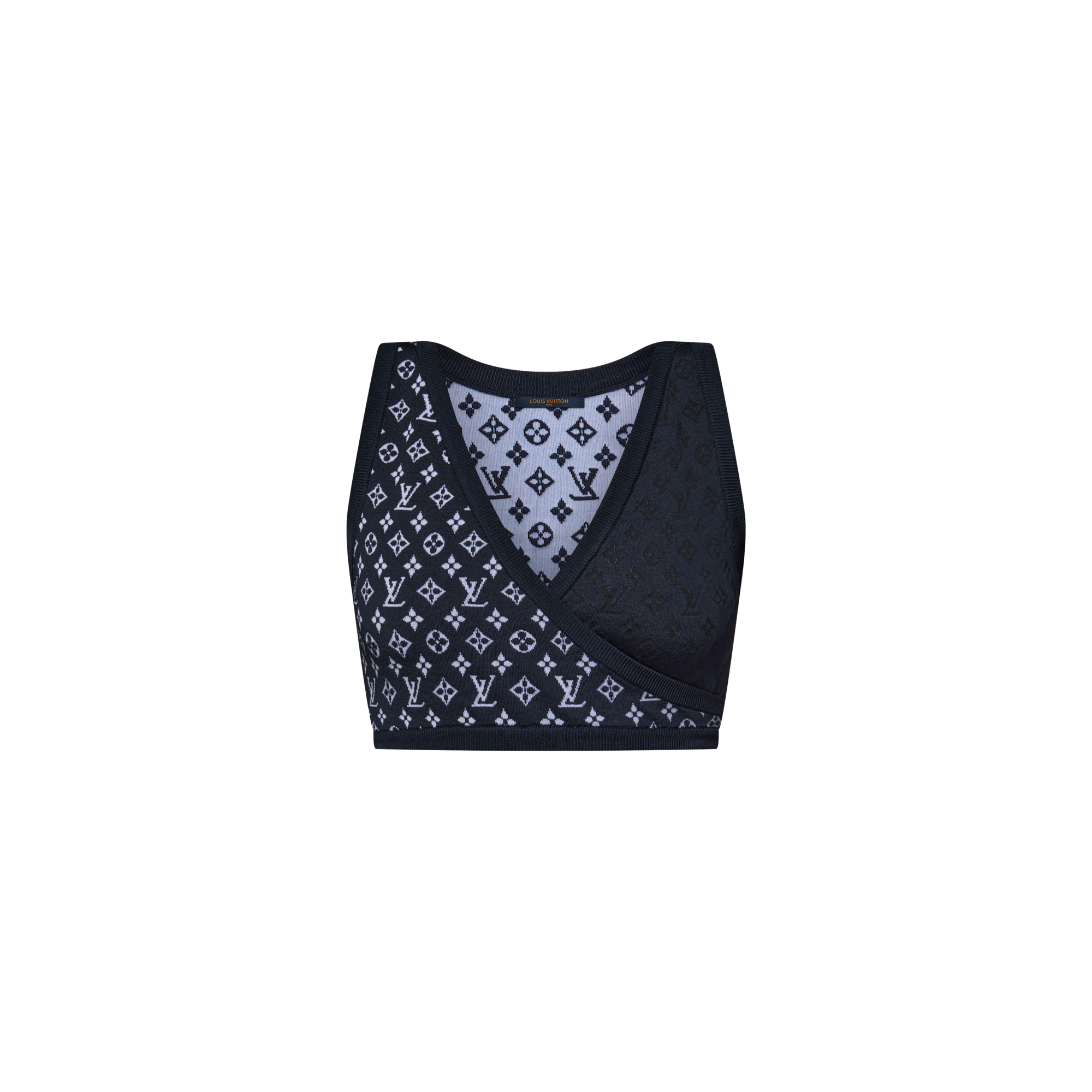 Crop top de punto Monogram  Mujer Prêt-à-Porter Tops | LOUIS VUITTON (Zoom de producto)
