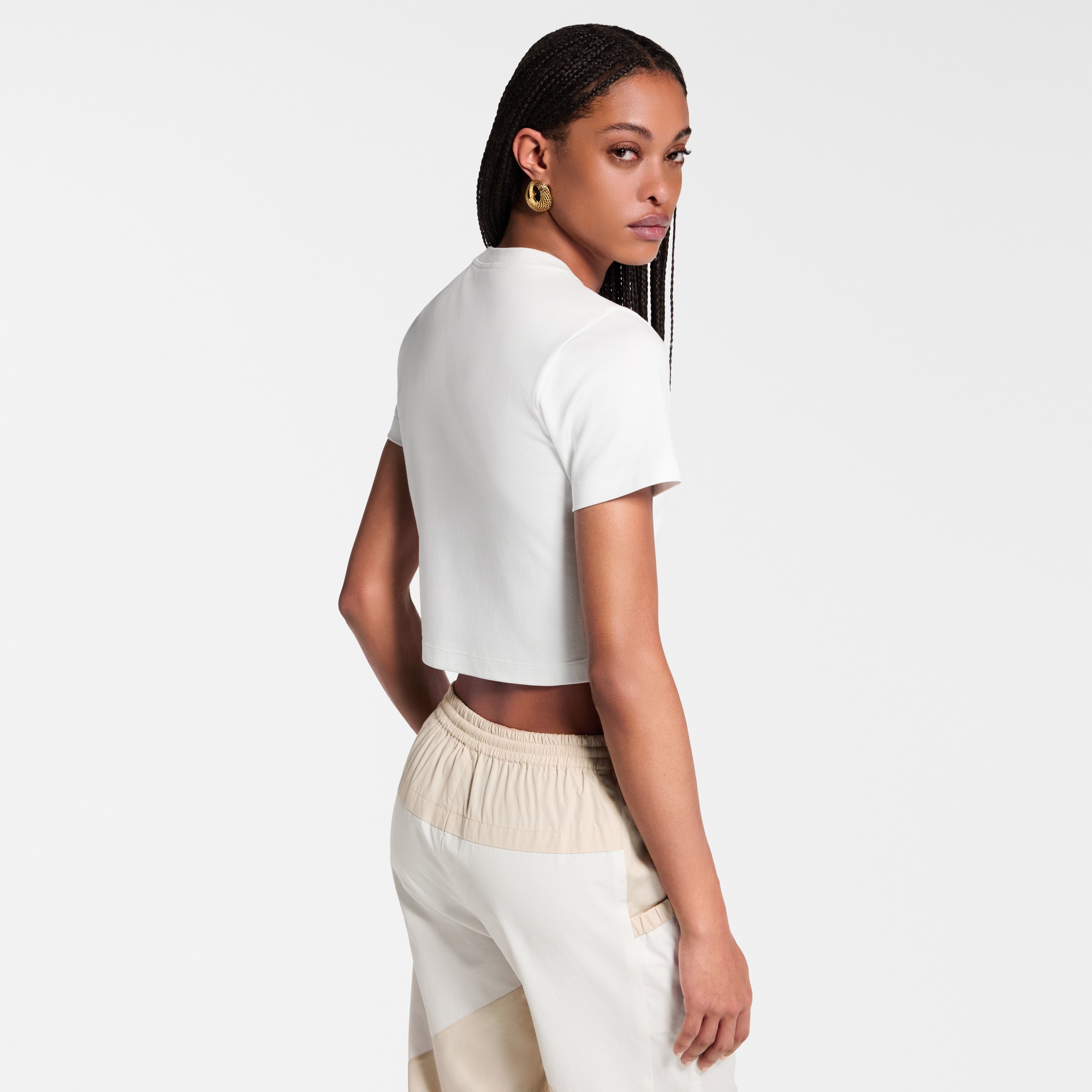 Crop top distintivo bordado  Mujer Prêt-à-Porter Tops | LOUIS VUITTON (Zoom de producto)