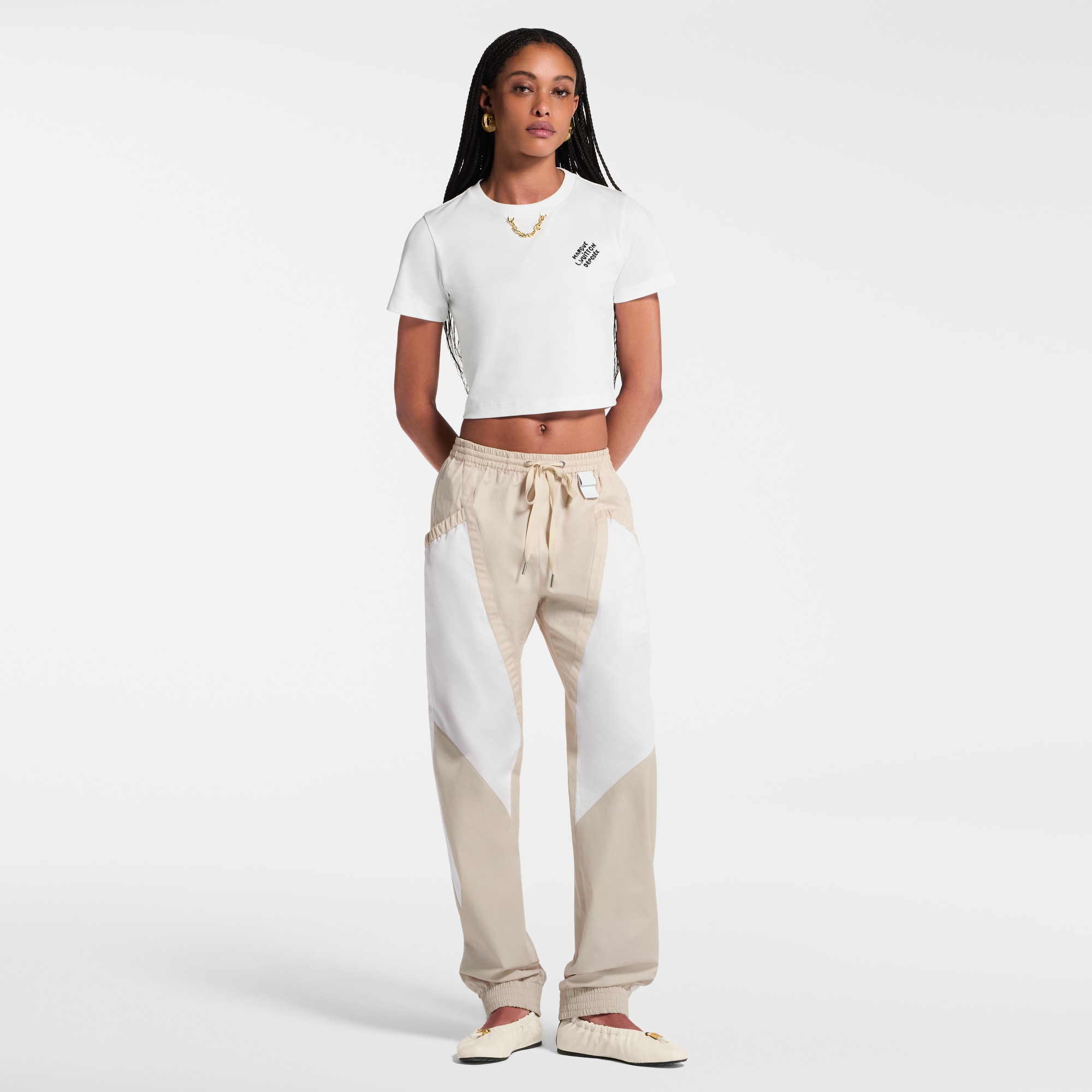Crop top distintivo bordado  Mujer Prêt-à-Porter Tops | LOUIS VUITTON (Zoom de producto)