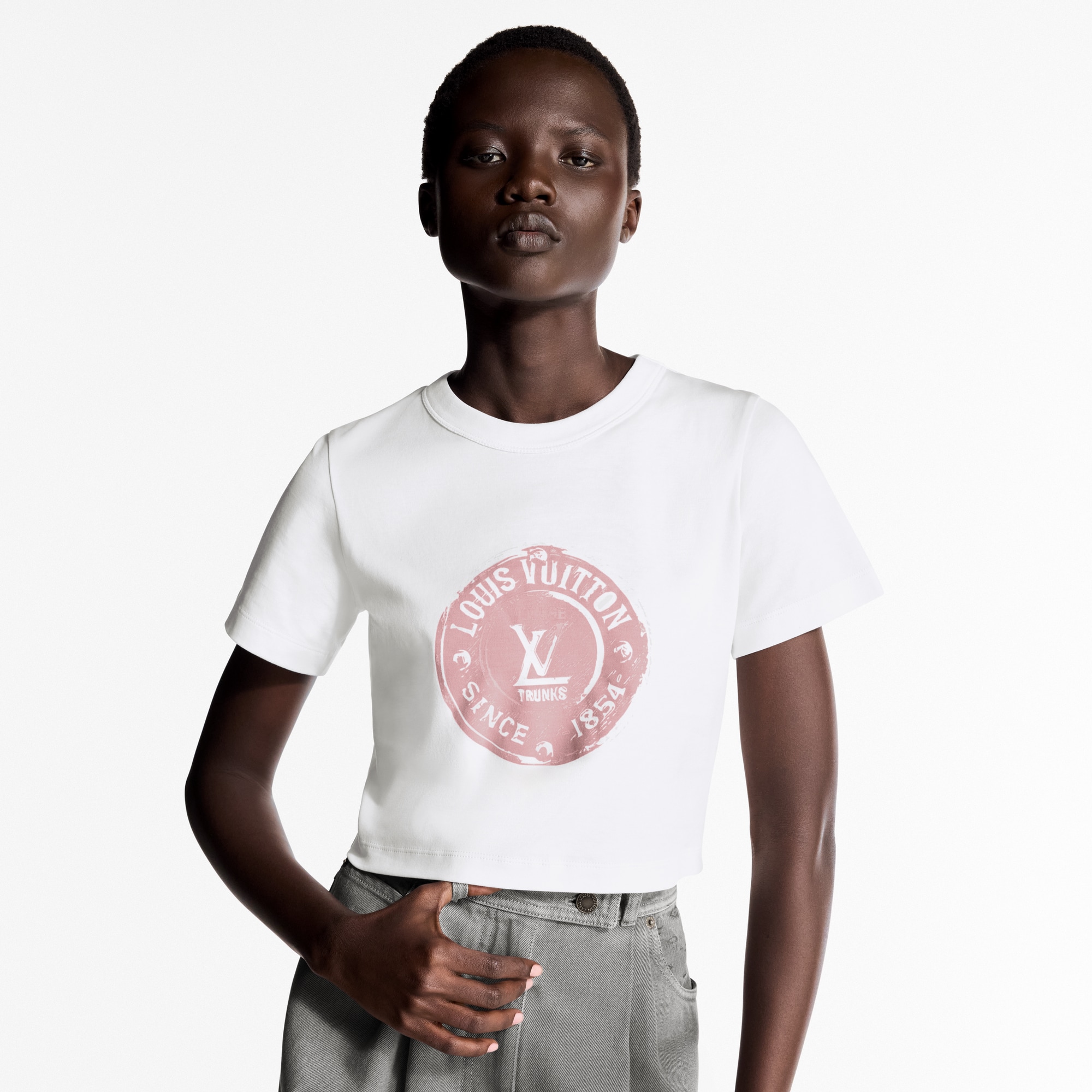Crop top LV Stamp  Mujer Prêt-à-Porter Tops | LOUIS VUITTON (Zoom de producto)
