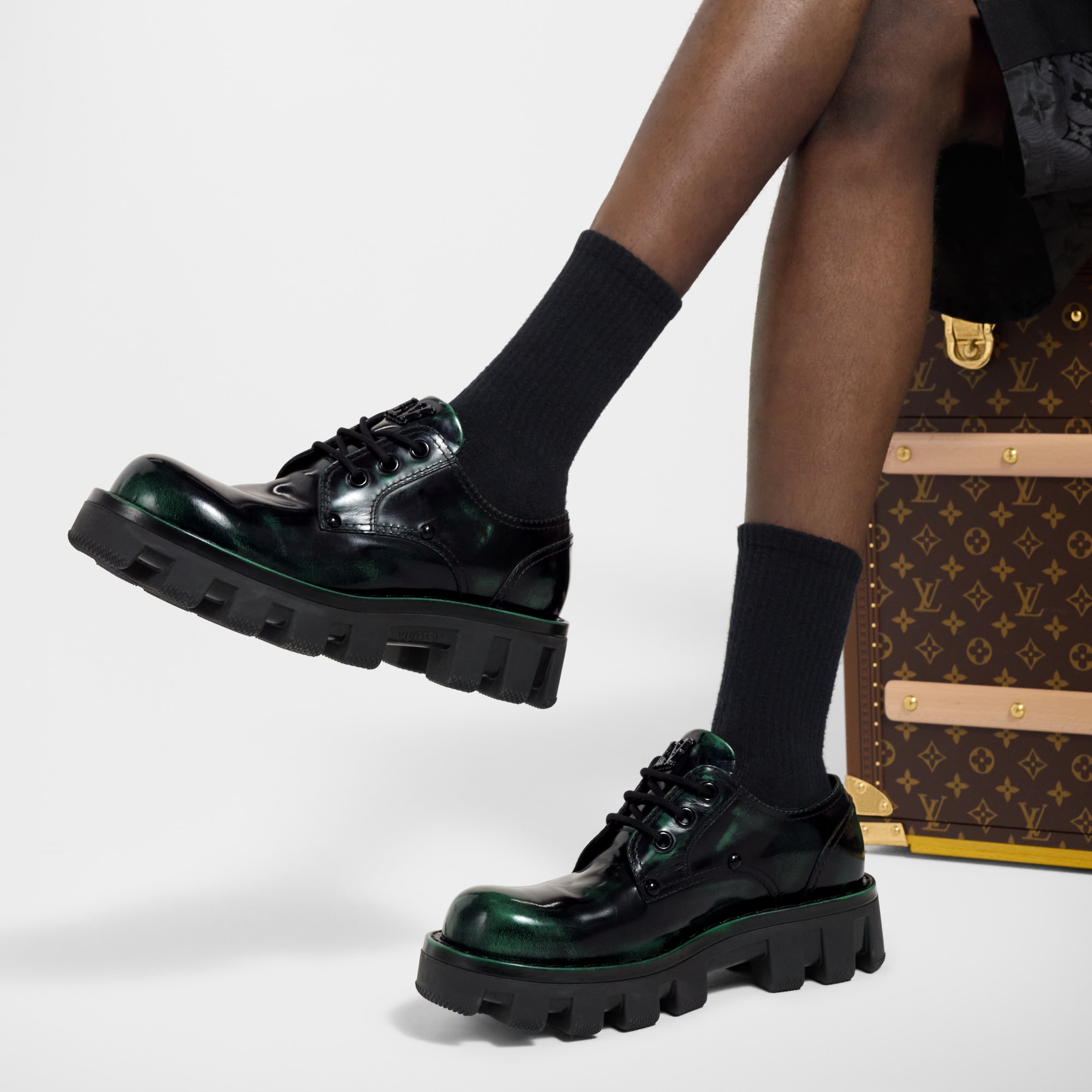 Derby LV Checker  Hombre Zapatos Con Cordones y de Hebilla | LOUIS VUITTON (Zoom de producto)