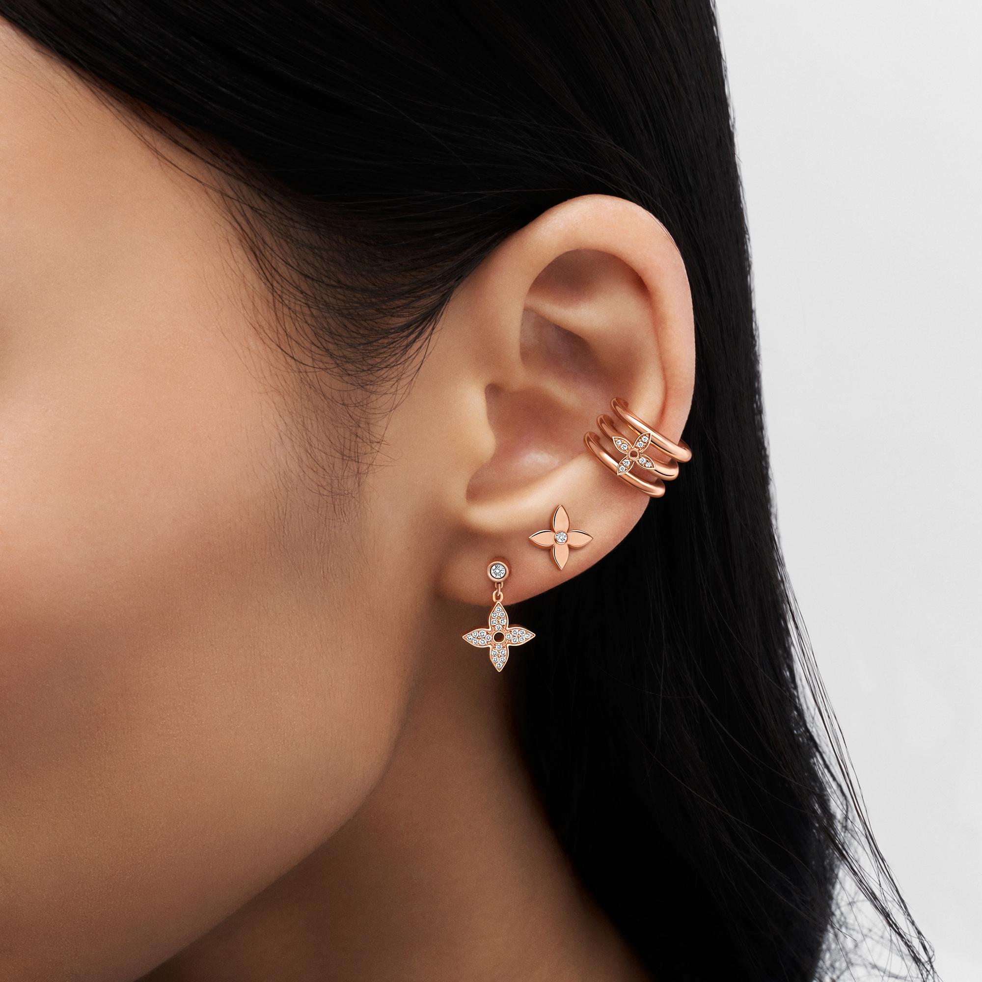 Ear cuff Idylle Blossom de oro rosa y diamantes (unidad)  Joyería Categorías Pendientes | LOUIS VUITTON (Zoom de producto)