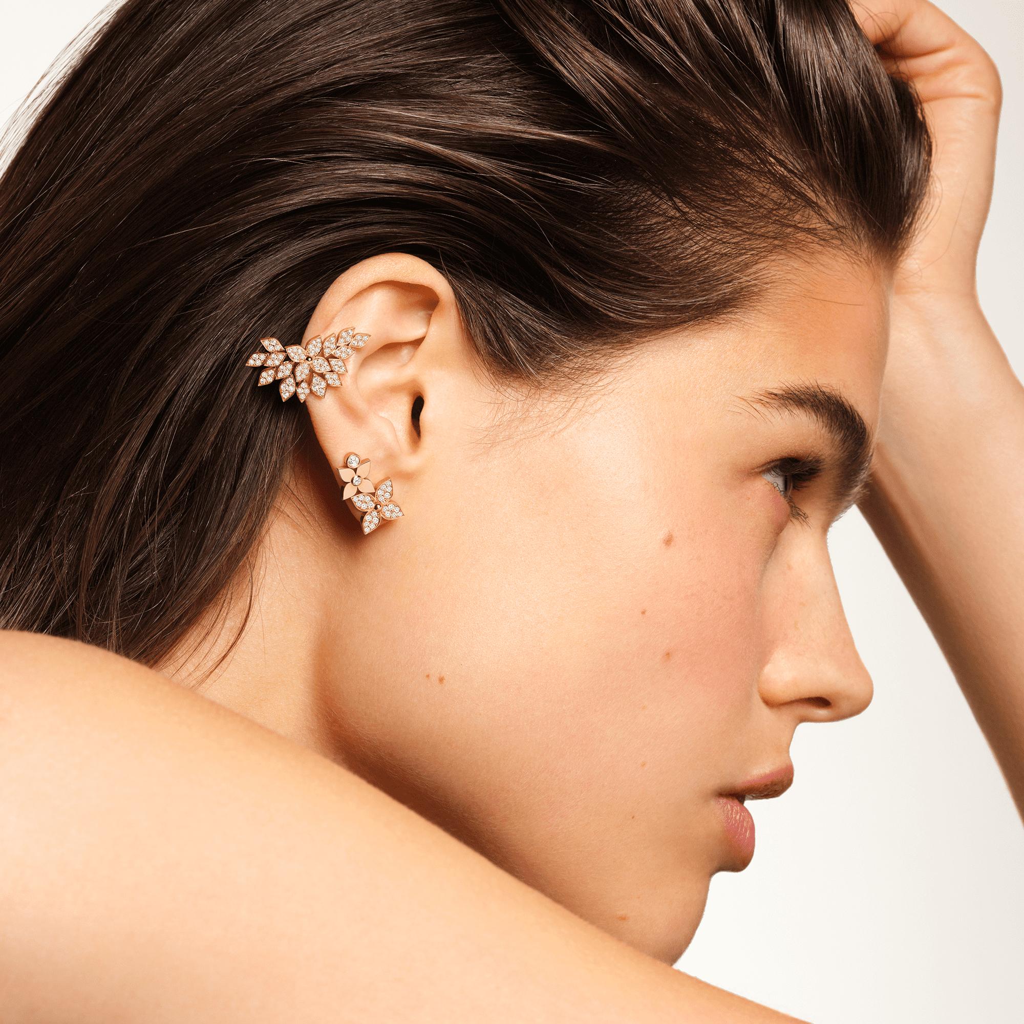Ear Cuff Idylle Blossom de oro rosa y diamantes (unidad)  Joyería Categorías Pendientes | LOUIS VUITTON (Zoom de producto)