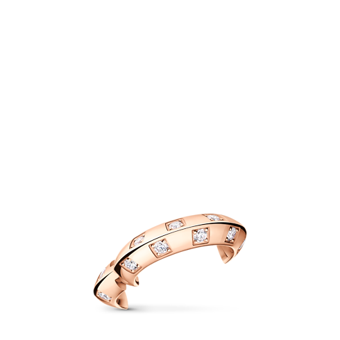 Earcuff Le Damier de Louis Vuitton de oro rosa y diamantes Joyería Categorías Pendientes | LOUIS VUITTON (Zoom de producto)