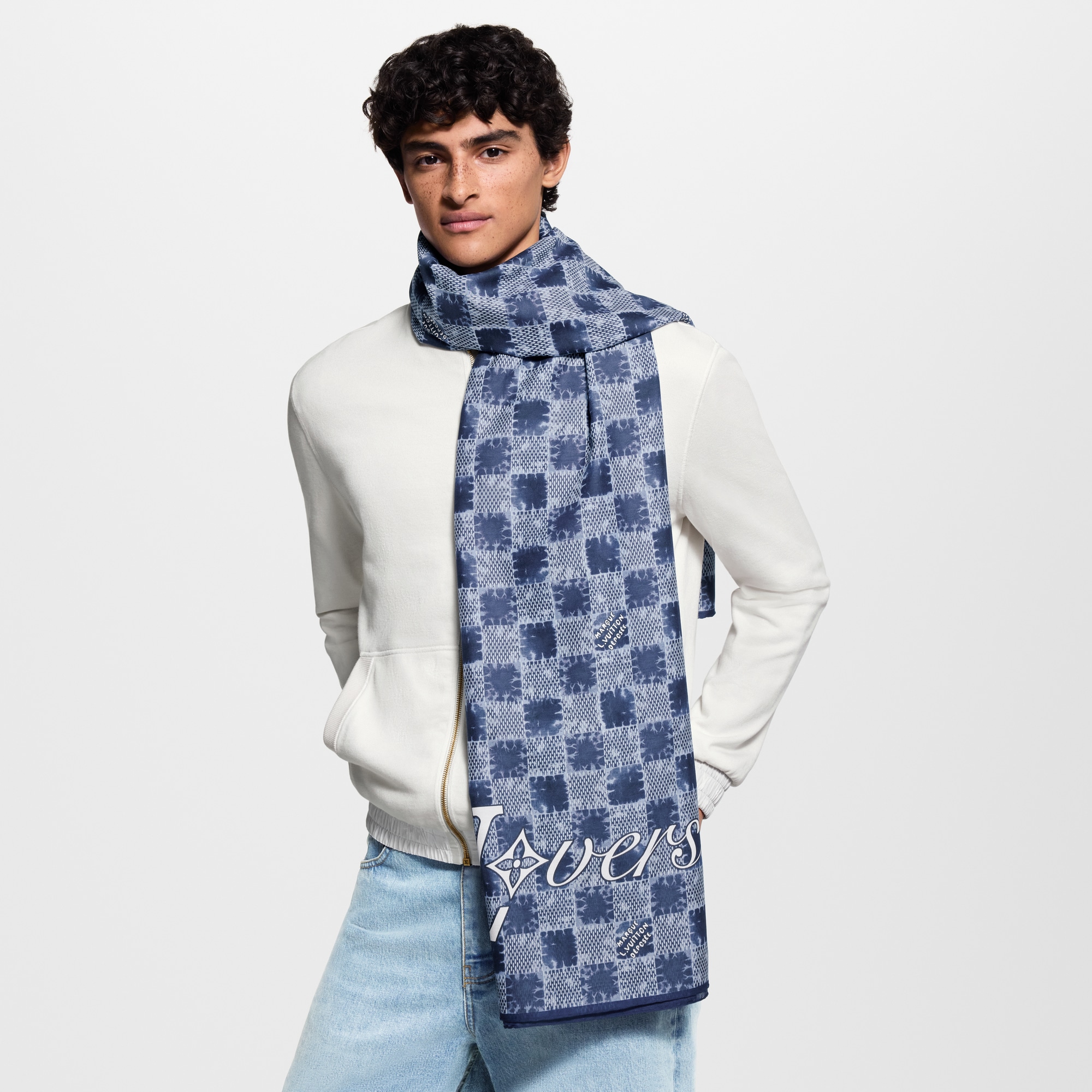 Estola Splash Damier S00 Hombre Accesorios Bufandas | LOUIS VUITTON (Zoom de producto)